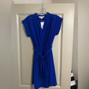 Business blue dress